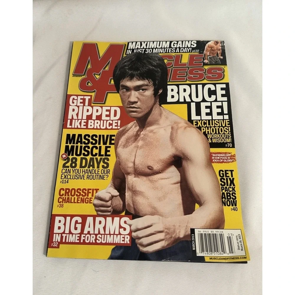 Rare Muscle & Fitness Bodybuilding Magazine W/ Bruce Lee 03-13